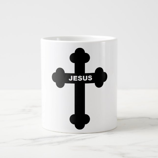 JESUS CROSS LARGE COFFEE MUG (Front)