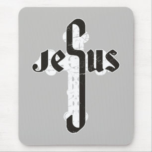 Jesus Cross Mouse Mat