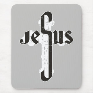 Jesus Cross Mouse Mat