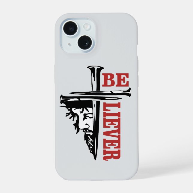 Jesus Cross Nail Design – Powerful Christian iPhone 15 Case (Back)