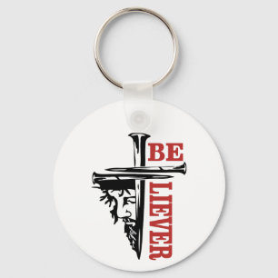 Jesus Cross Nail Design – Powerful Christian Key Ring