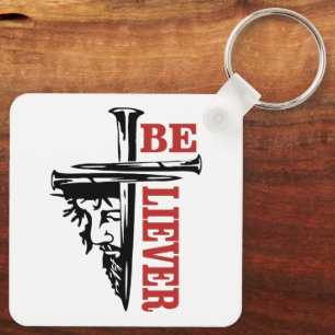 Jesus Cross Nail Design – Powerful Christian Key Ring