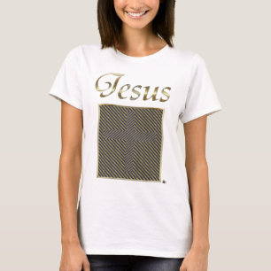 JESUS Cross Optical Illusion T-Shirt