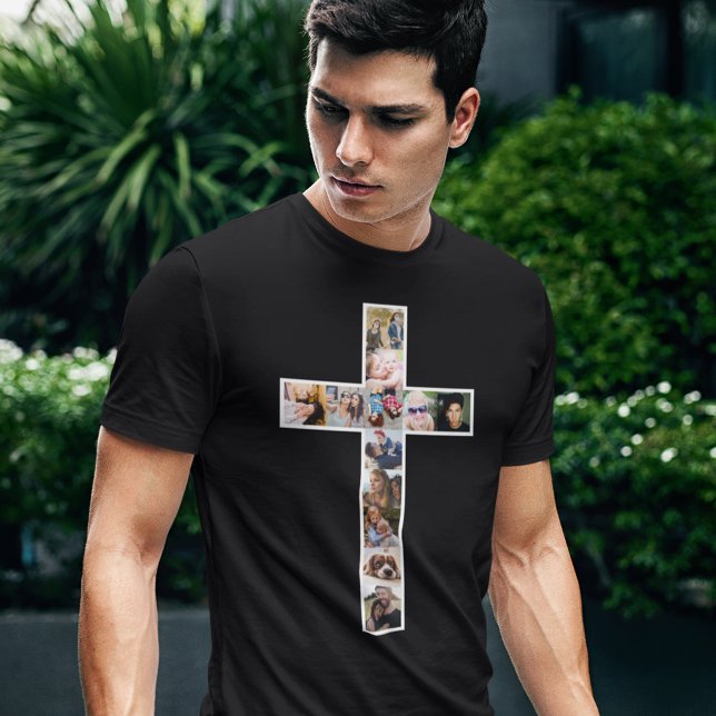 Jesus Cross Photo Collage T-Shirt (Creator Uploaded)
