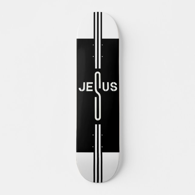 Jesus Cross Skateboard (Front)