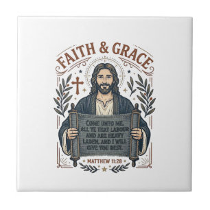 Jesus Cross Stitch Vintage Shirt Christian Graphic Tile