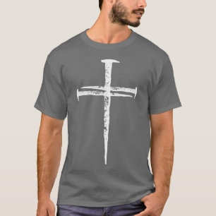 Jesus Cross Three Nails Christian Vintage  T-Shirt