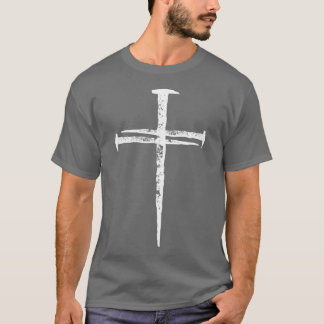 Jesus Cross Three Nails Christian Vintage T-Shirt
