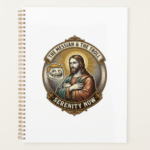 Jesus Crossing Arms Internet Troll Face Emoji Humo Planner