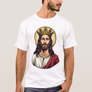 Jesus Crown Halo Vintage Engraving Shirt 2