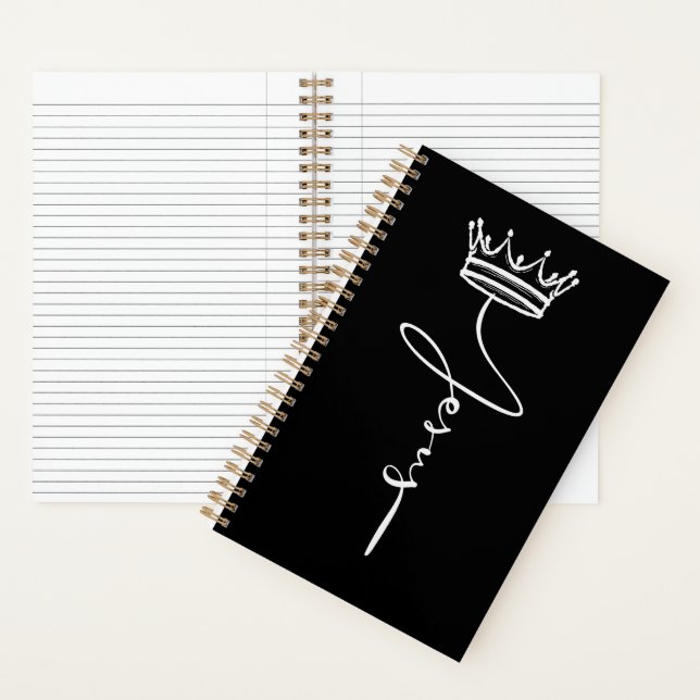 'Jesus' Crown Inspiration Faith and Devotion Gift  Notebook (Inside)