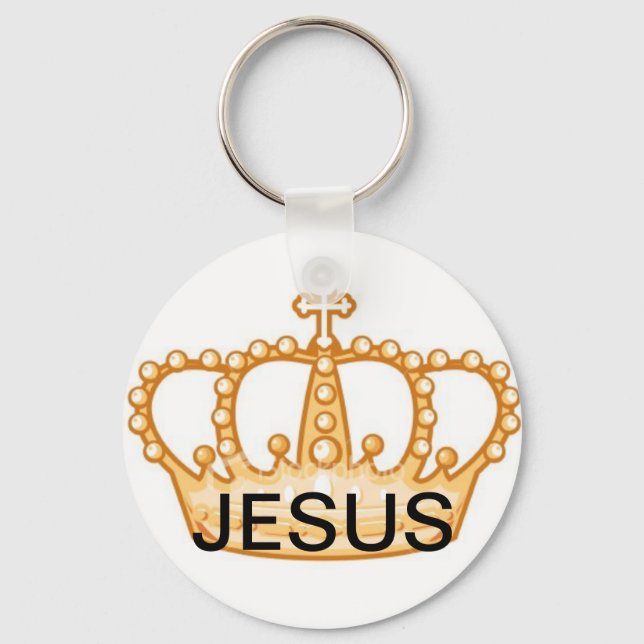Jesus Crown Key Ring (Front)