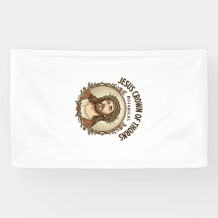 Jesus Crown Of Thorns Botanical Jesus Crown Thorns Banner