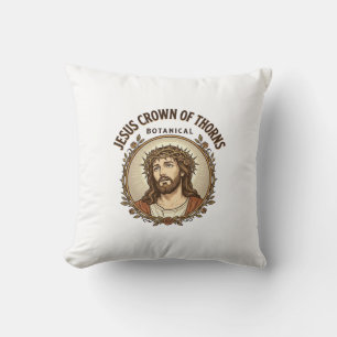 Jesus Crown Of Thorns Botanical Jesus Crown Thorns Cushion