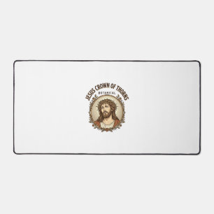 Jesus Crown Of Thorns Botanical Jesus Crown Thorns Desk Mat