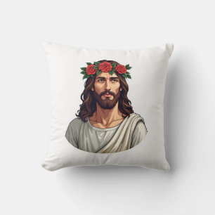 Jesus Crowned Rose Vintage Engraving Shirt 2 Cushion