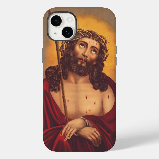 Jesus Crowned With Thorns Sorrowful Art Case-Mate iPhone Case (Back)