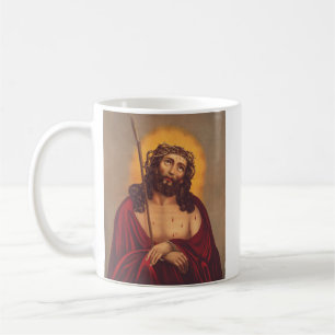 Jesus Crowned With Thorns Sorrowful Art Coffee Mug