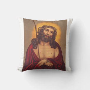 Jesus Crowned With Thorns Sorrowful Art Cushion