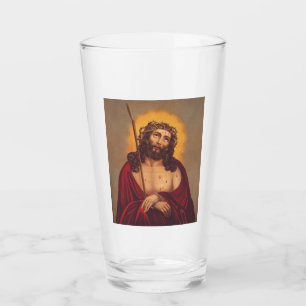 Jesus Crowned With Thorns Sorrowful Art Glass