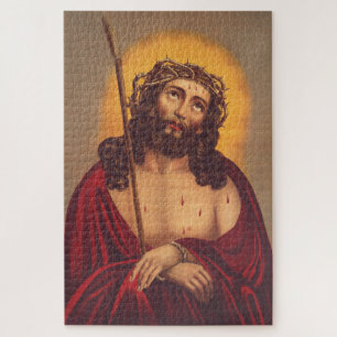 Jesus Crowned With Thorns Sorrowful Art Jigsaw Puzzle