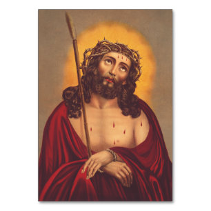 Jesus Crowned With Thorns Sorrowful Art Table Number