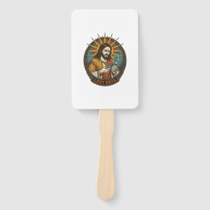 Jesus Crushed USB Flash Drive Lost Data Humor_1 Hand Fan