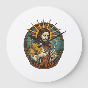 Jesus Crushed USB Flash Drive Lost Data Humor_1 Large Clock