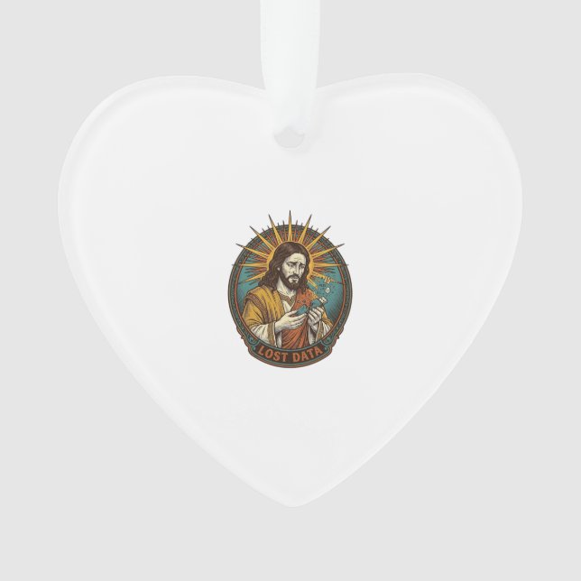 Jesus Crushed USB Flash Drive Lost Data Humor_1 Ornament (Front)