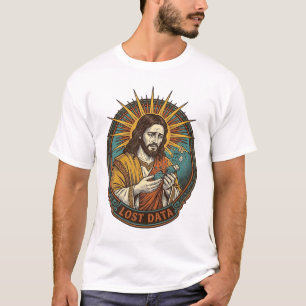 Jesus Crushed USB Flash Drive Lost Data Humor_1 T-Shirt