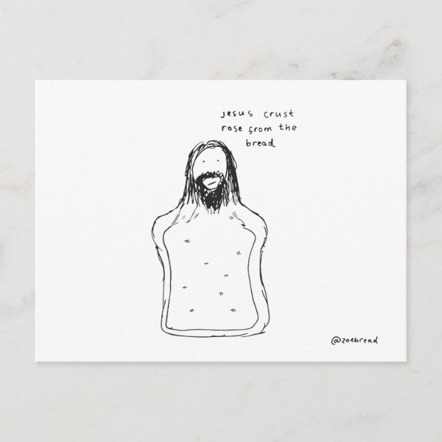 jesus crust postcard (Front)