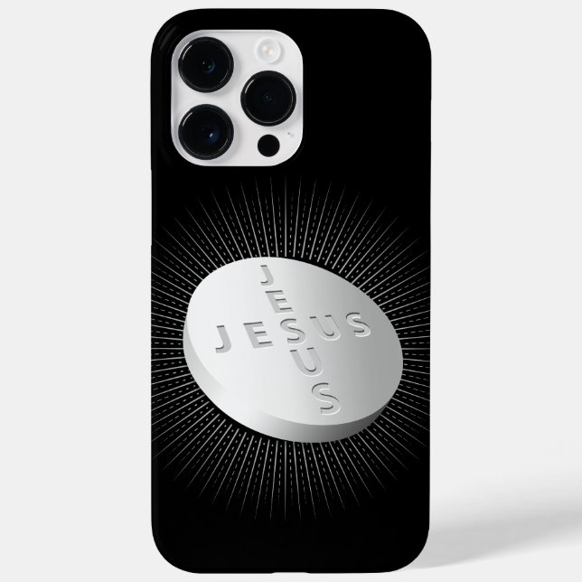 Jesus Cures Pill - Christian Religious Faith Pray  Case-Mate iPhone Case (Back)