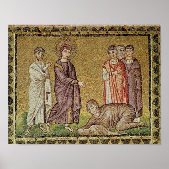 Jesus Cures the Woman who Bleeds Poster (Front)