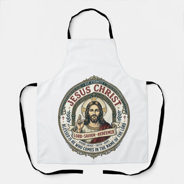 Jesus Dance Ballerina Studio Graphic Tee Christian Apron (Front)