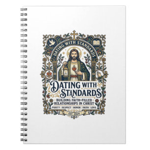 Jesus Dating Christian Relationship Humour Shirt F Notebook