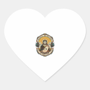 Jesus Dead Headphones Mid Set Silent Workout Gym H Heart Sticker