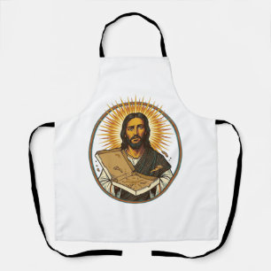 Jesus Deceived By Empty Pizza Box Party Food Humou Apron