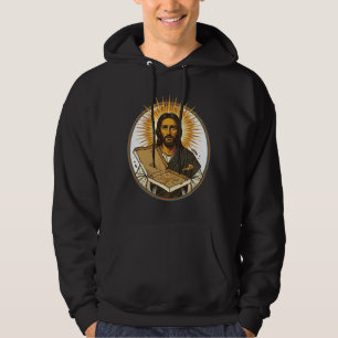 Jesus Deceived By Empty Pizza Box Party Food Humou Hoodie