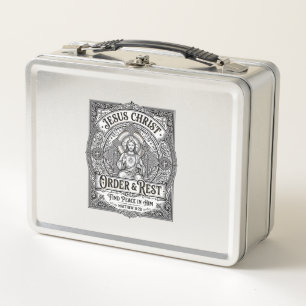 Jesus Declutter Clean Home Shirt Christian Graphic Metal Lunch Box