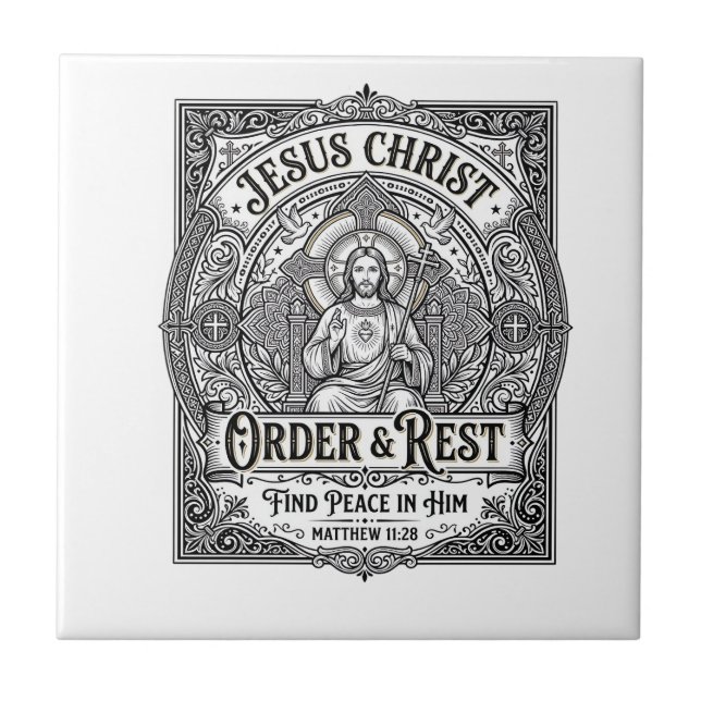Jesus Declutter Clean Home Shirt Christian Graphic Tile (Front)