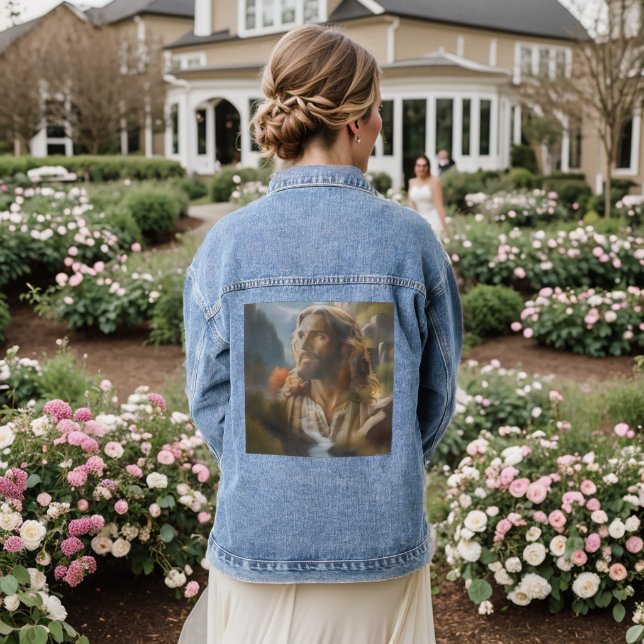 Jesus Denim Jacket (Wedding Back)