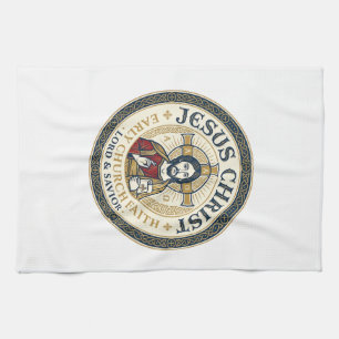 Jesus Desert Fathers Ancient Christian T-Shirt Ins Tea Towel