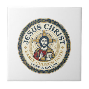 Jesus Desert Fathers Ancient Christian T-Shirt Ins Tile