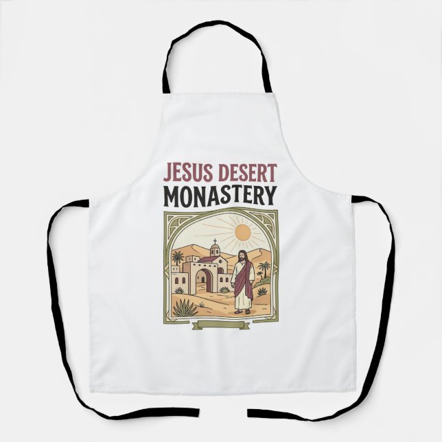 Jesus Desert Monastery Jesus Desert Monastery Chri Apron (Front)