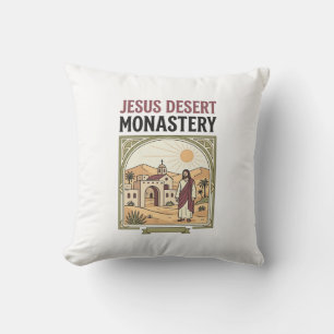 Jesus Desert Monastery Jesus Desert Monastery Chri Cushion
