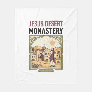 Jesus Desert Monastery Jesus Desert Monastery Chri Fleece Blanket