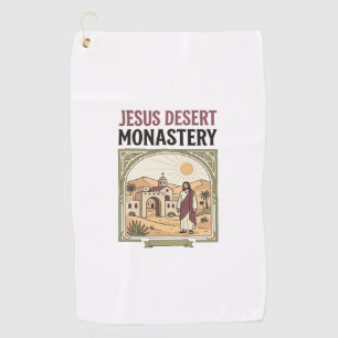 Jesus Desert Monastery Jesus Desert Monastery Chri Golf Towel