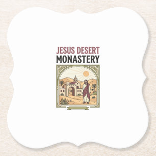 Jesus Desert Monastery Jesus Desert Monastery Chri Paper Coaster
