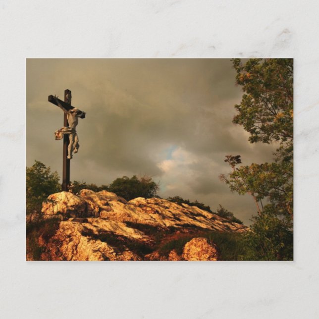 Jesus Died on the Cross Postcard (Front)