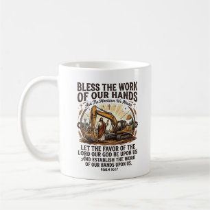 Jesus Diesel Mechanic Heavy Equipment Shirt Faith  Coffee Mug